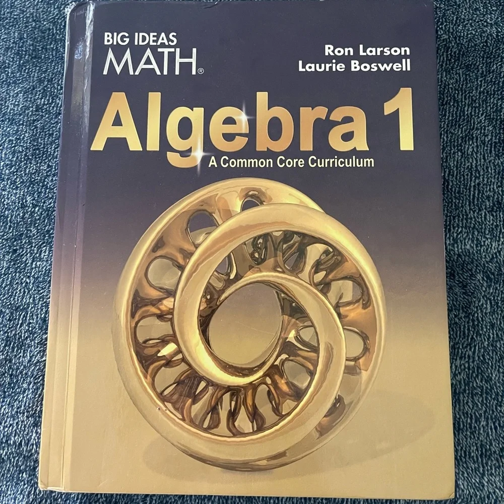 Big Ideas Algebra 1 Book - Purple Cover